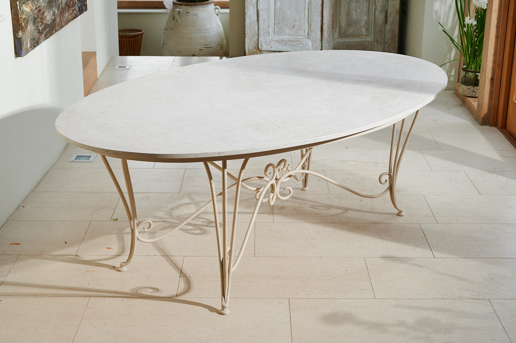 Large Oval Garden Table Garden Antiques Violet Grey