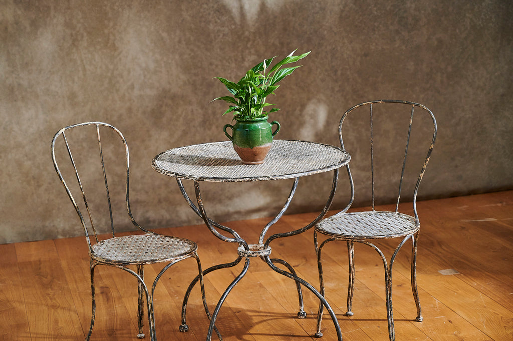 19th Century Mesh Garden Set Garden Antiques Violet Grey