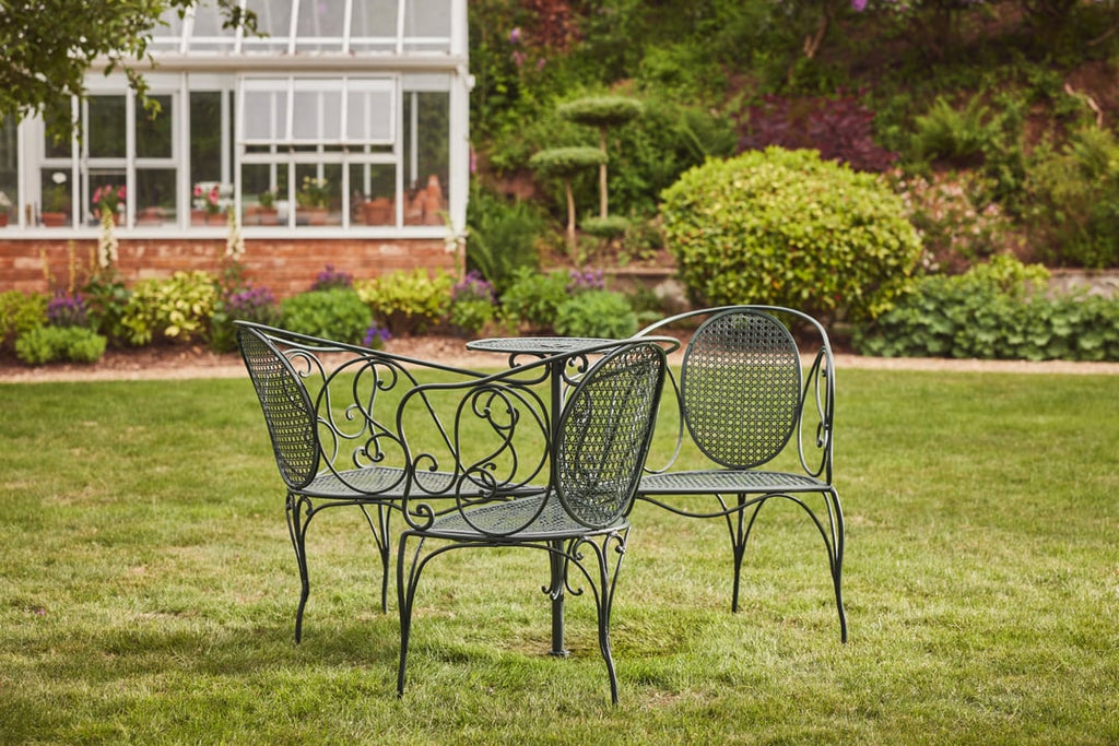 Napoleon III Garden Bench | Garden Antiques | Violet Grey