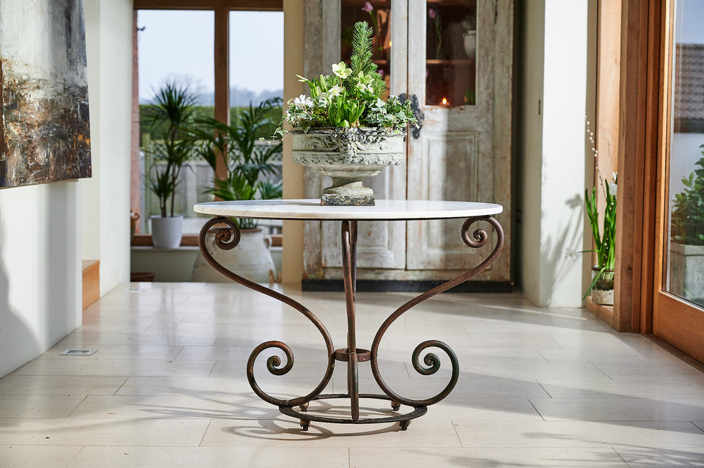Round Patisserie Table | Garden Antiques | Violet Grey