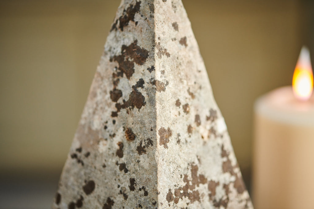 Triangular Stone Finials | Garden Antiques | Violet Grey